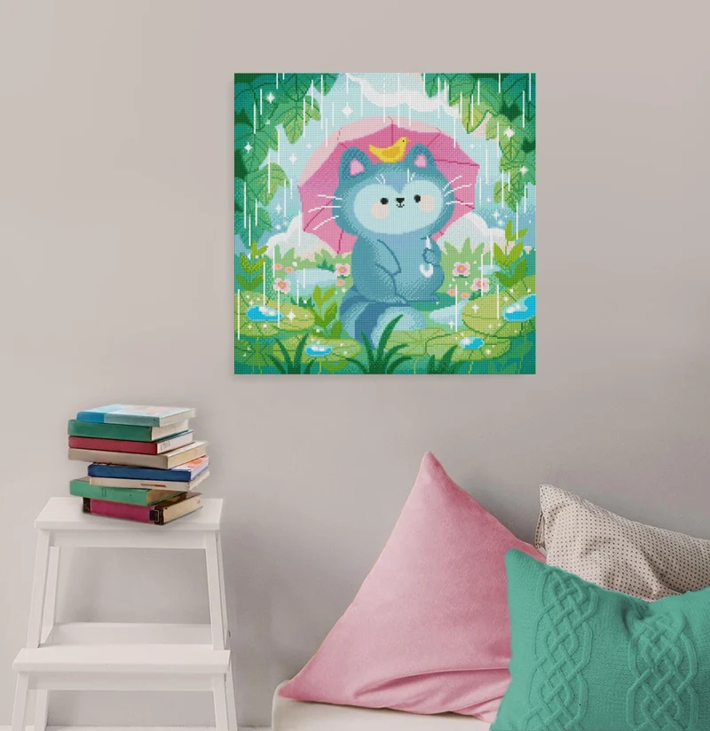 Diamond Painting - Ophélie Honey - Friends in the rain