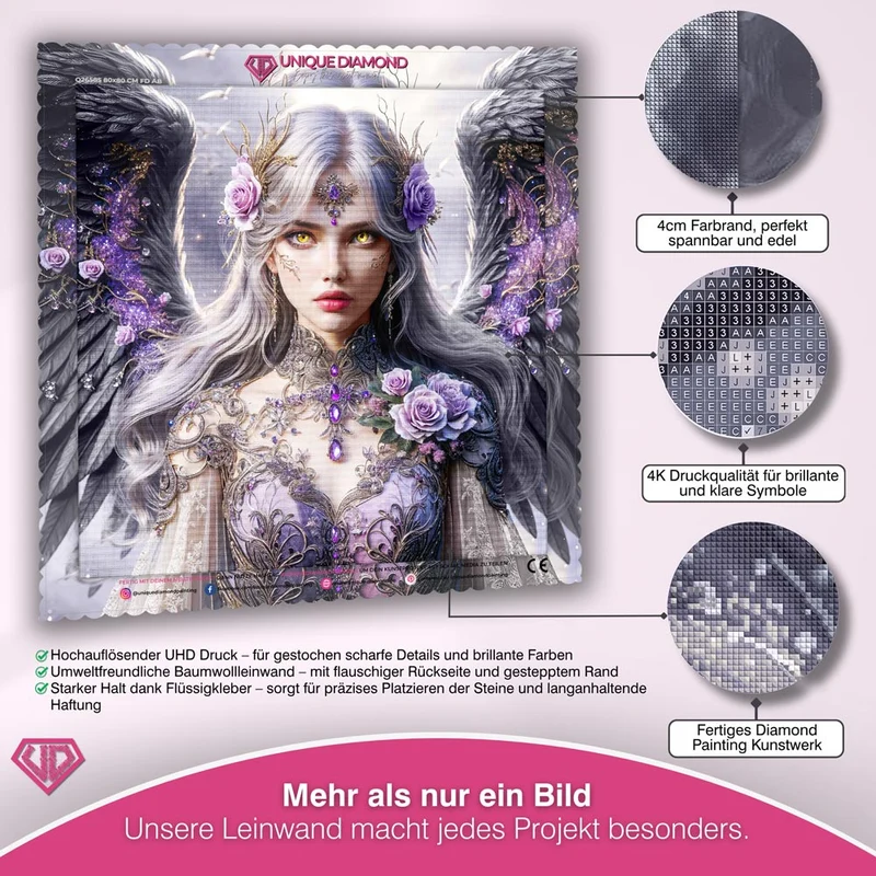 5D Diamond Painting – Schattenengel der Rosen