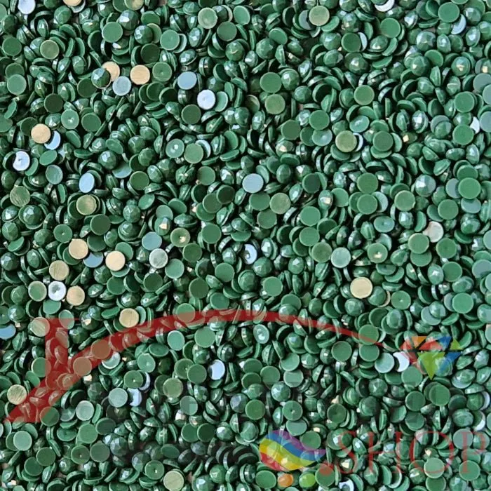 DMC 520 Fern Green DK - runde Steine - Diamond Painting