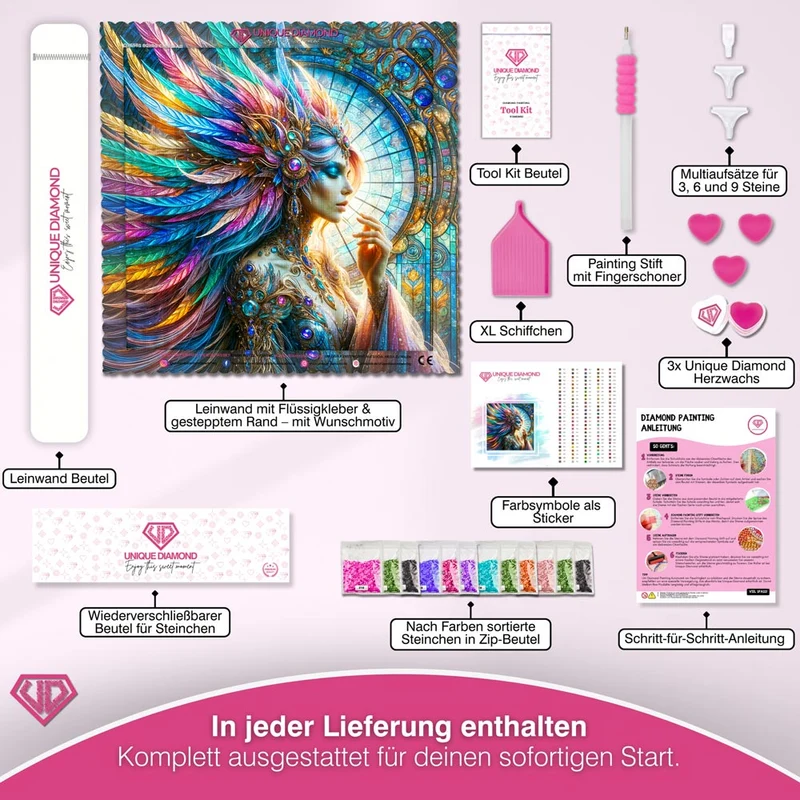 5D Diamond Painting – Krone aus Licht