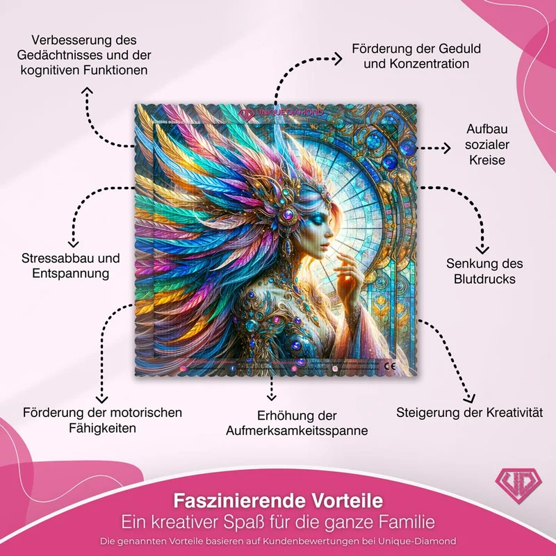 5D Diamond Painting – Krone aus Licht
