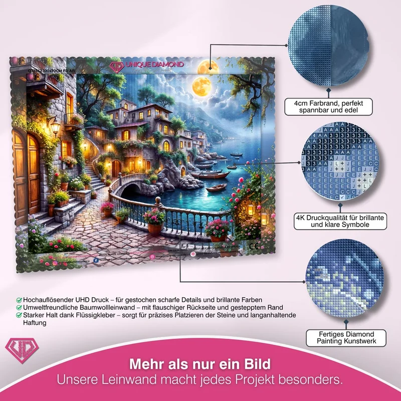 5D Diamond Painting – Moonlight by the Sea