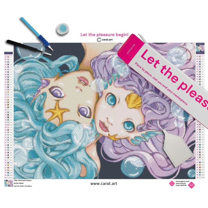 Diamond Painting - Nyfel - Mermaid Sisters
