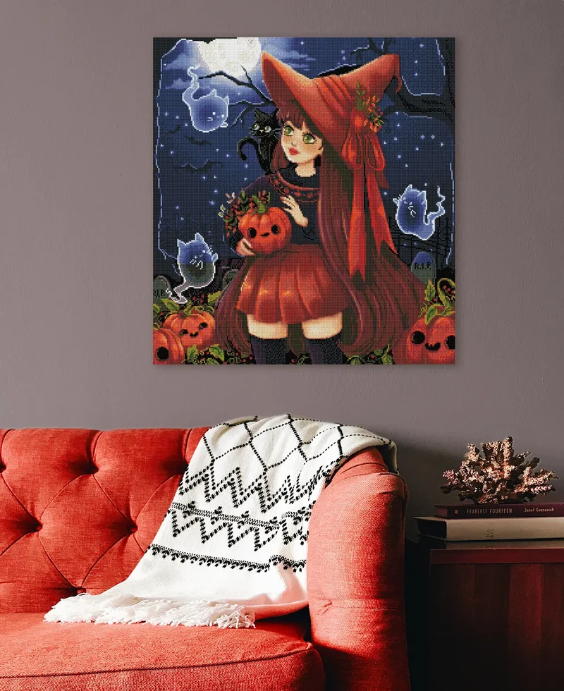 Diamond Painting - Nimeryart - Pumpkin witch