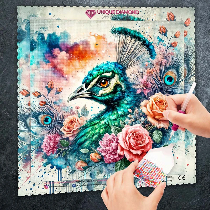 5D Diamond Painting – Rosenfeder
