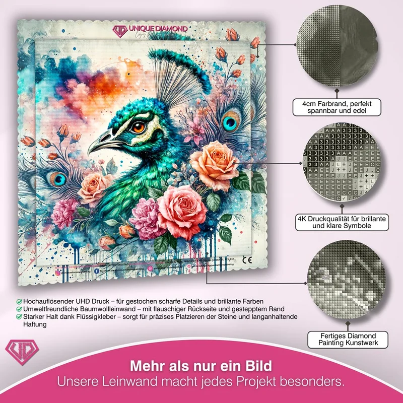 5D Diamond Painting – Rosenfeder