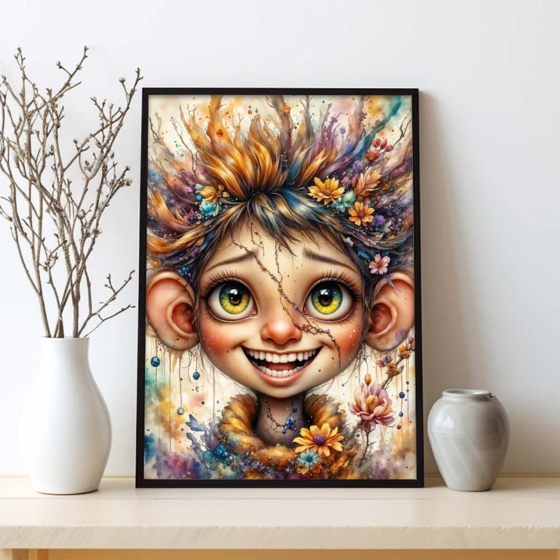 5D Diamond Painting – Finn, das Lachen des Waldes