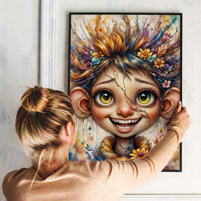 5D Diamond Painting – Finn, das Lachen des Waldes