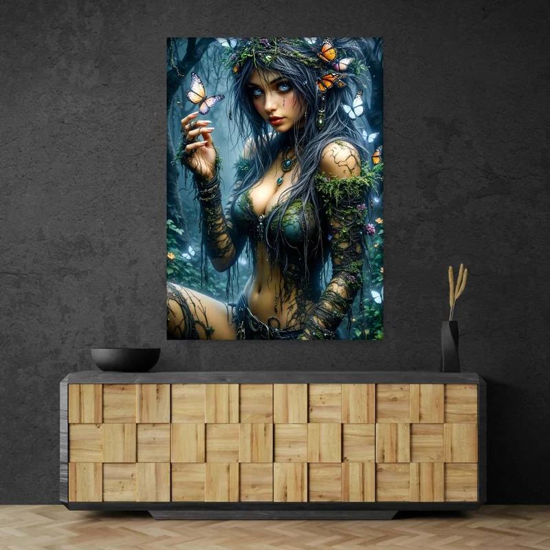5D Diamond Painting – Wächterin des Schmetterlingswaldes