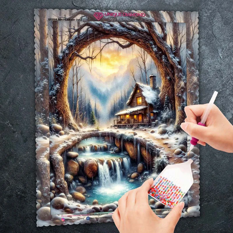 5D Diamond Painting – Winterherz der Einsamkeit
