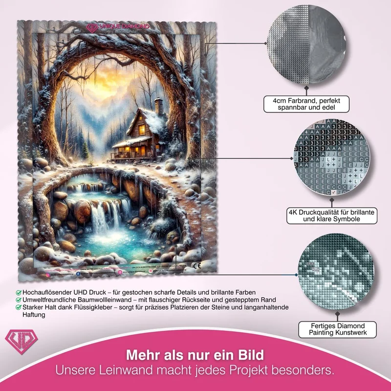 5D Diamond Painting – Winterherz der Einsamkeit