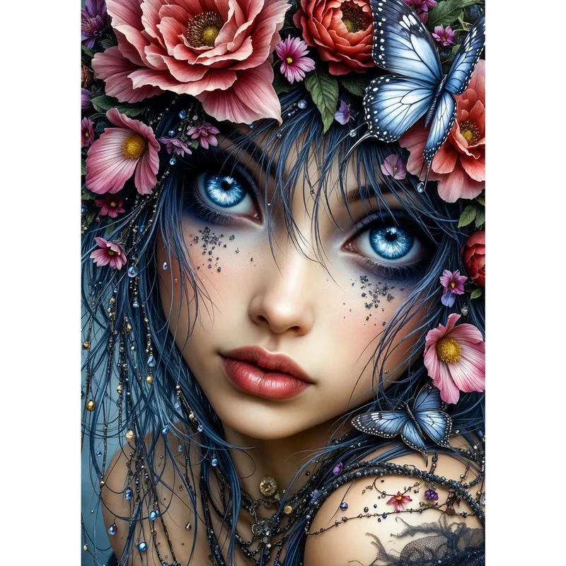 5D Diamond Painting – Blütenorakel der Ewigkeit