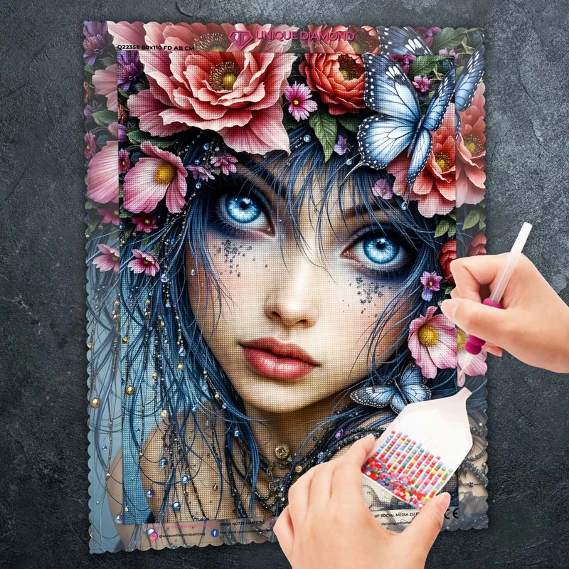 5D Diamond Painting – Blütenorakel der Ewigkeit