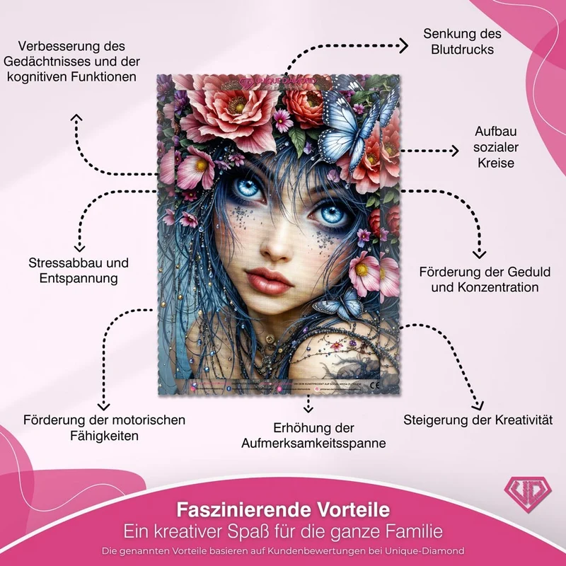 5D Diamond Painting – Blütenorakel der Ewigkeit