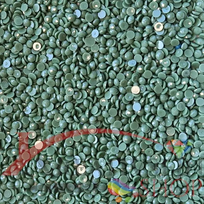 DMC 367 Pistachio Green DK - runde Steine - Diamond Painting