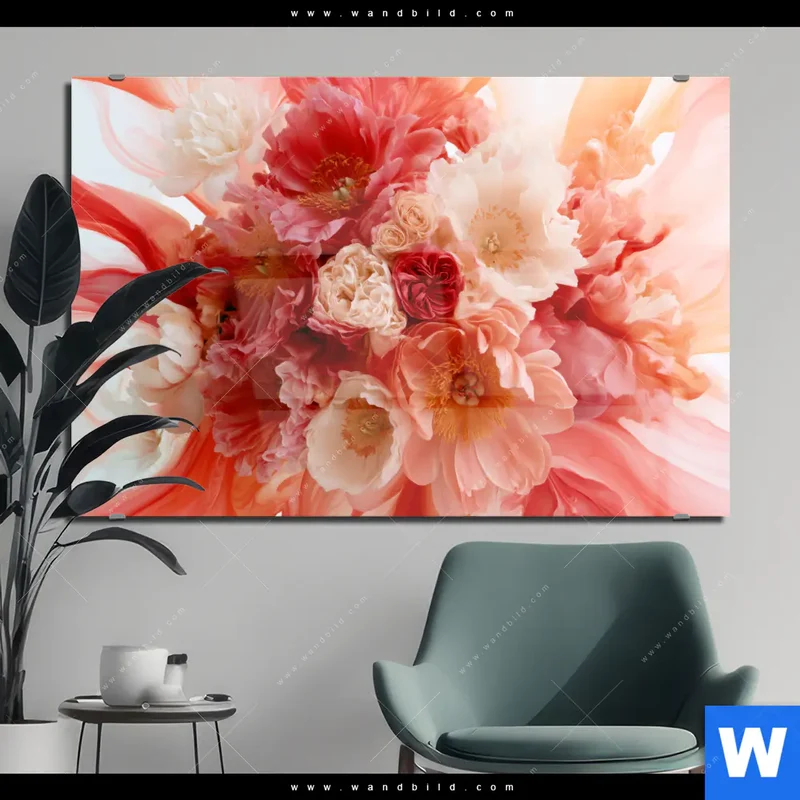 Acrylglasbild | Florale Explosion | Querformat