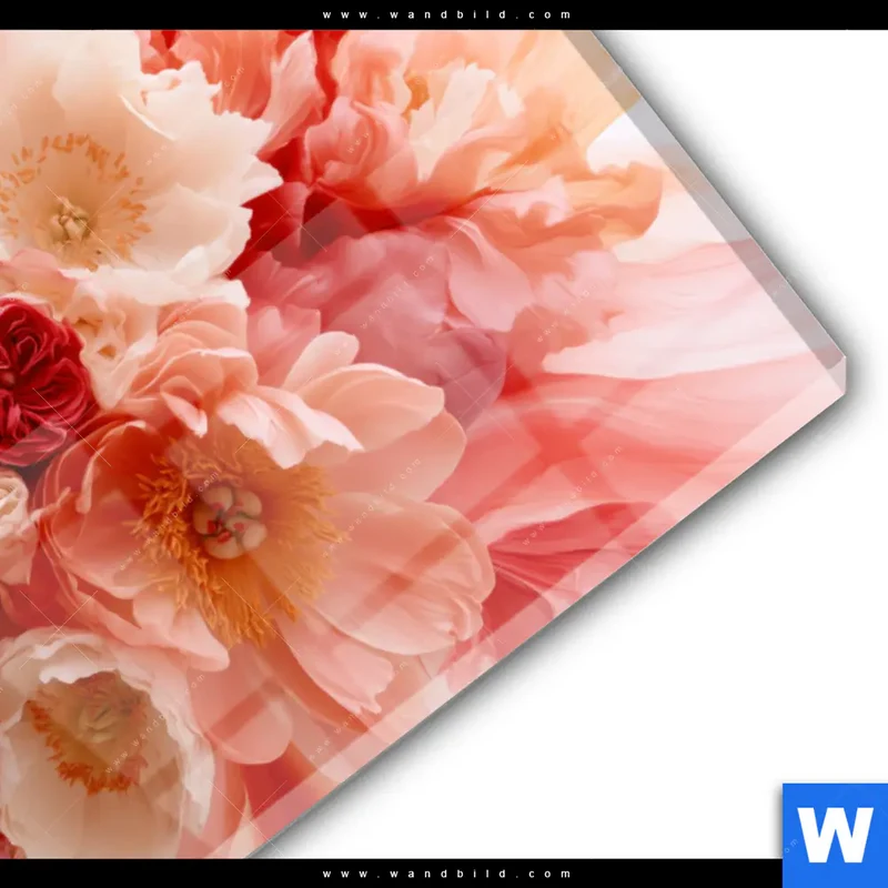 Acrylglasbild | Florale Explosion | Querformat