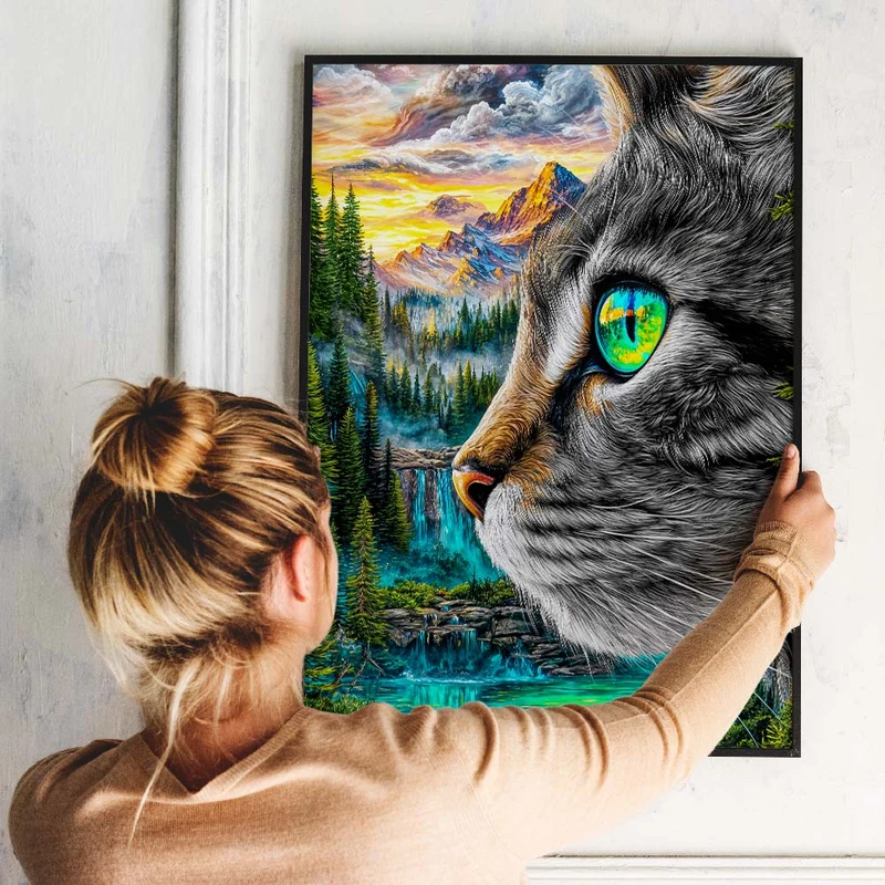 5D Diamond Painting – Aurora, Hüterin der Berge