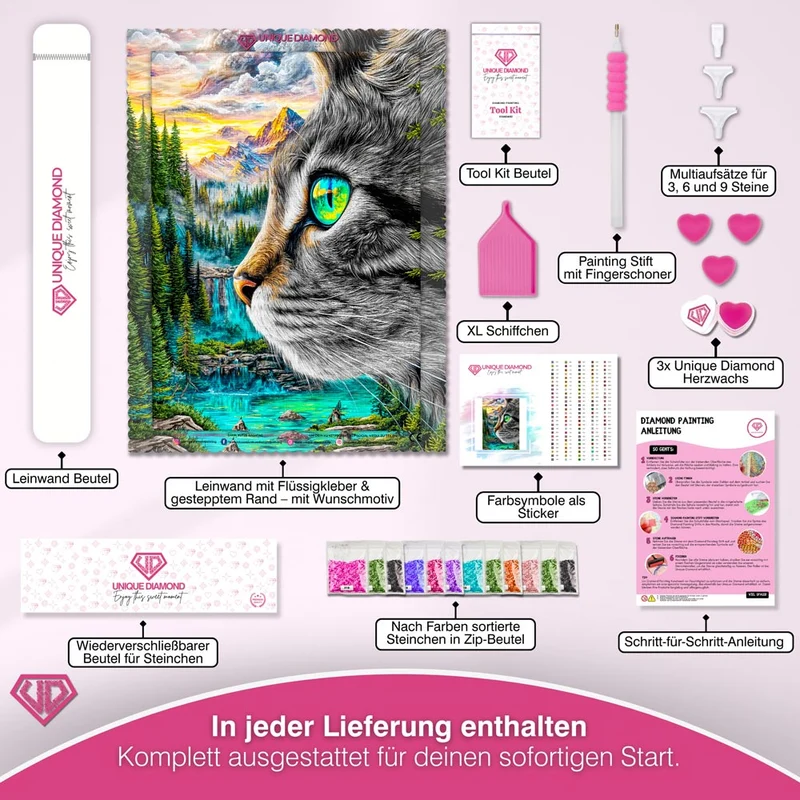 5D Diamond Painting – Aurora, Hüterin der Berge