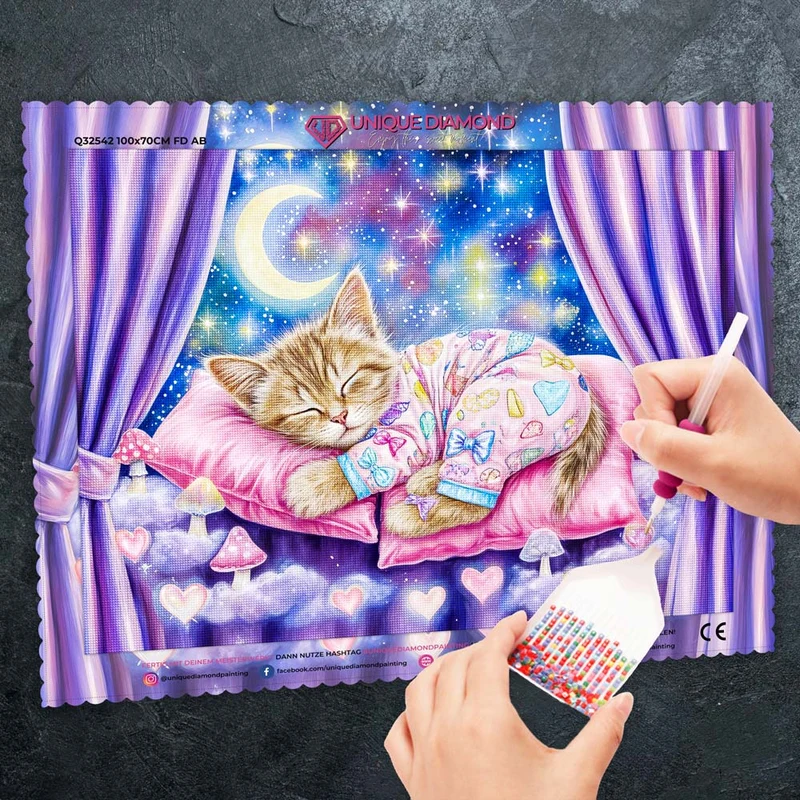 5D Diamond Painting – Maja in der Traumwolke