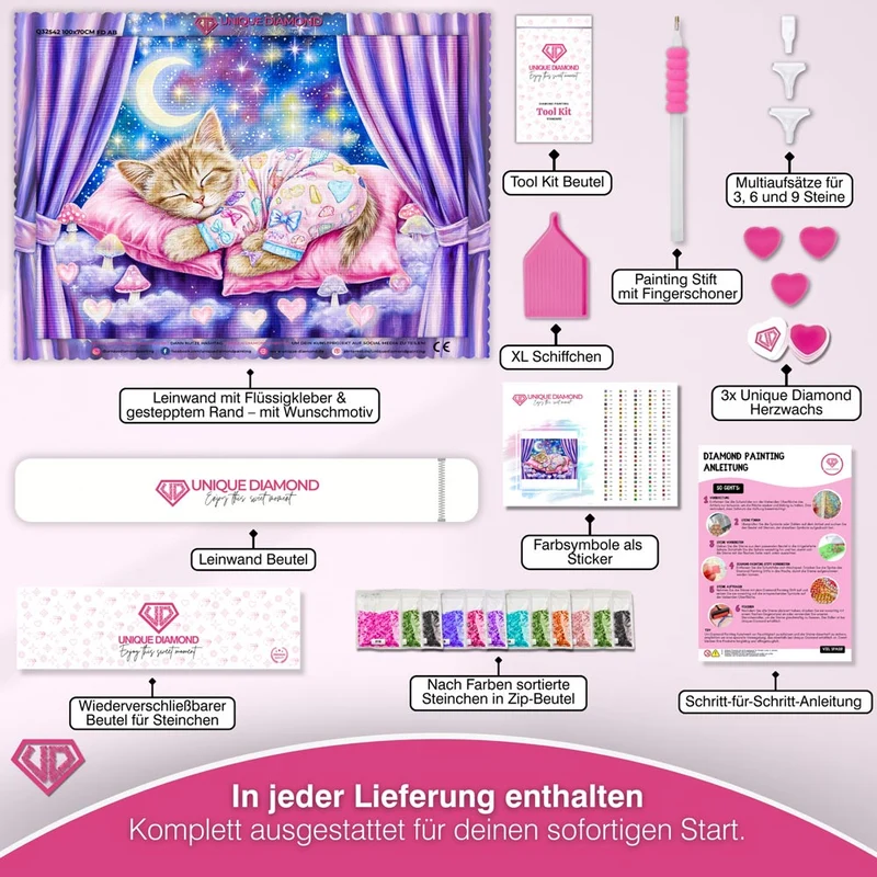 5D Diamond Painting – Maja in der Traumwolke