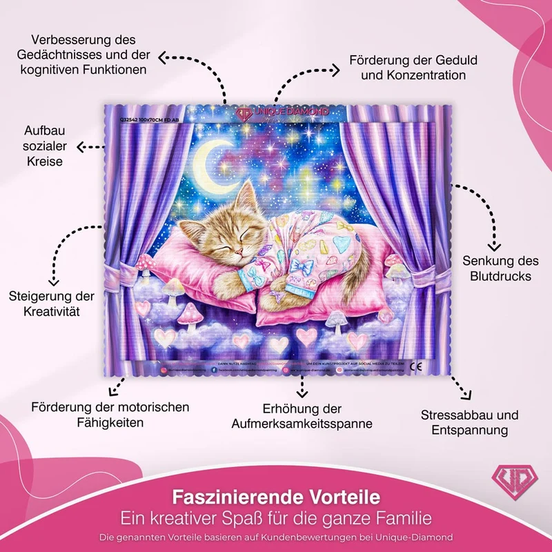 5D Diamond Painting – Maja in der Traumwolke