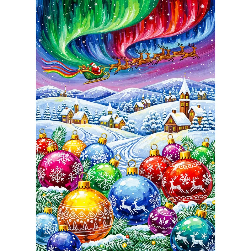 5D Diamond Painting – Magie der Nordlichtnacht