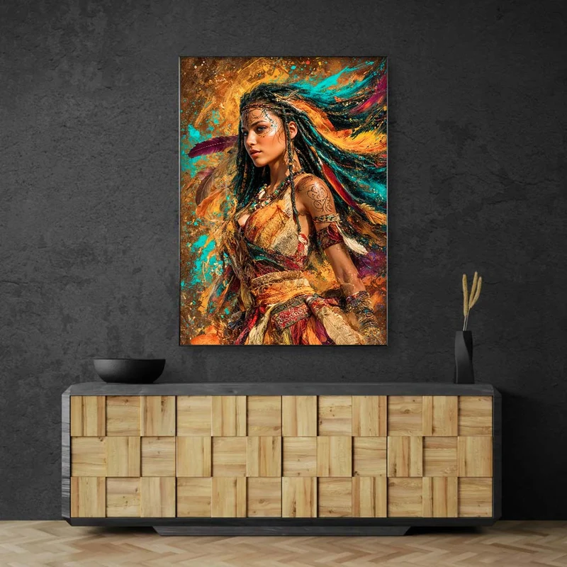 5D Diamond Painting – Feuerseele der Wildnis