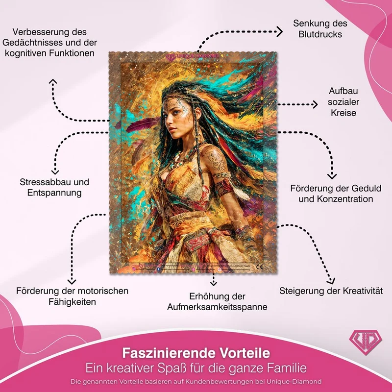 5D Diamond Painting – Feuerseele der Wildnis