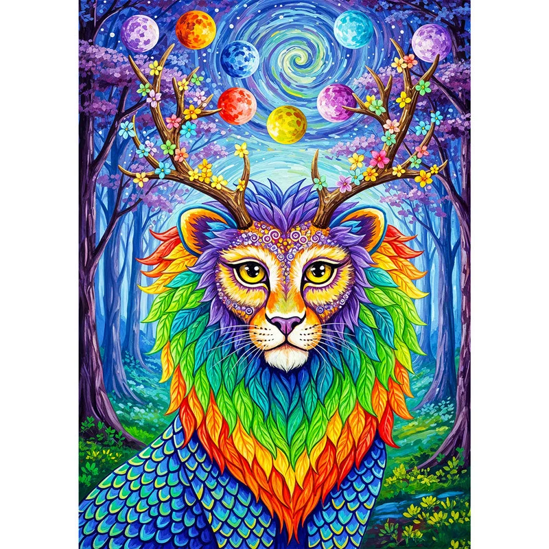 5D Diamond Painting – Lumora der Wächter der Farben