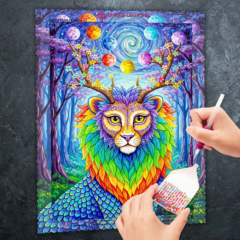 5D Diamond Painting – Lumora der Wächter der Farben