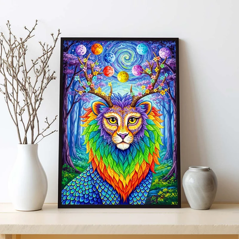 5D Diamond Painting – Lumora der Wächter der Farben