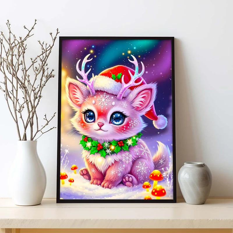 5D Diamond Painting – Liora im Weihnachtswald