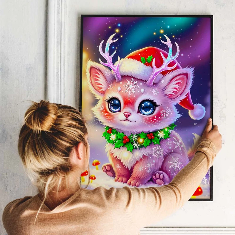 5D Diamond Painting – Liora im Weihnachtswald