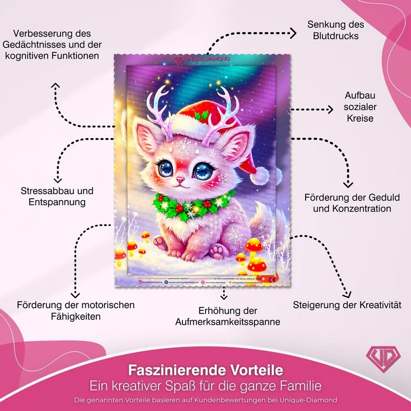 5D Diamond Painting – Liora im Weihnachtswald