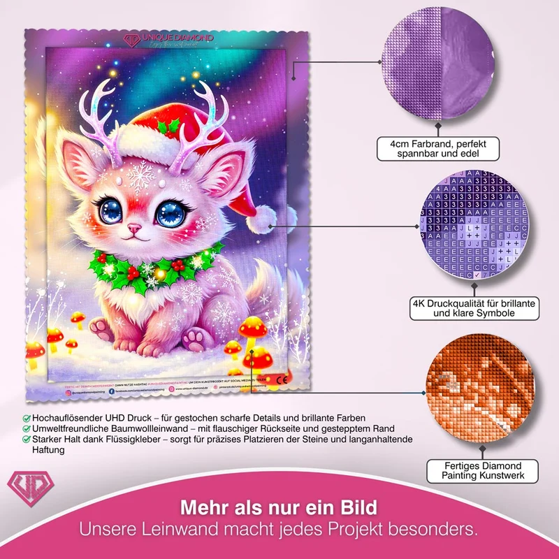 5D Diamond Painting – Liora im Weihnachtswald