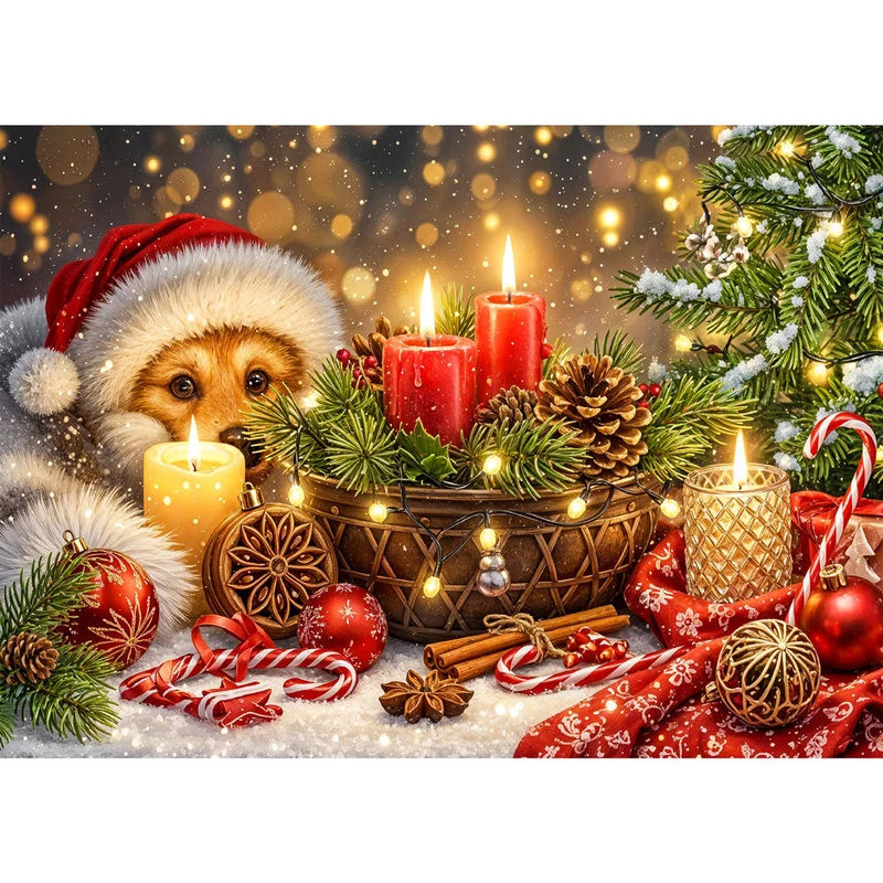 5D Diamond Painting – Lumi – Weihnachtszauber im Kerzenlicht