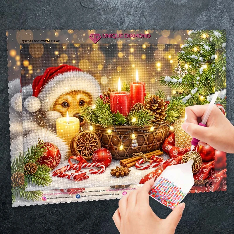 5D Diamond Painting – Lumi – Weihnachtszauber im Kerzenlicht