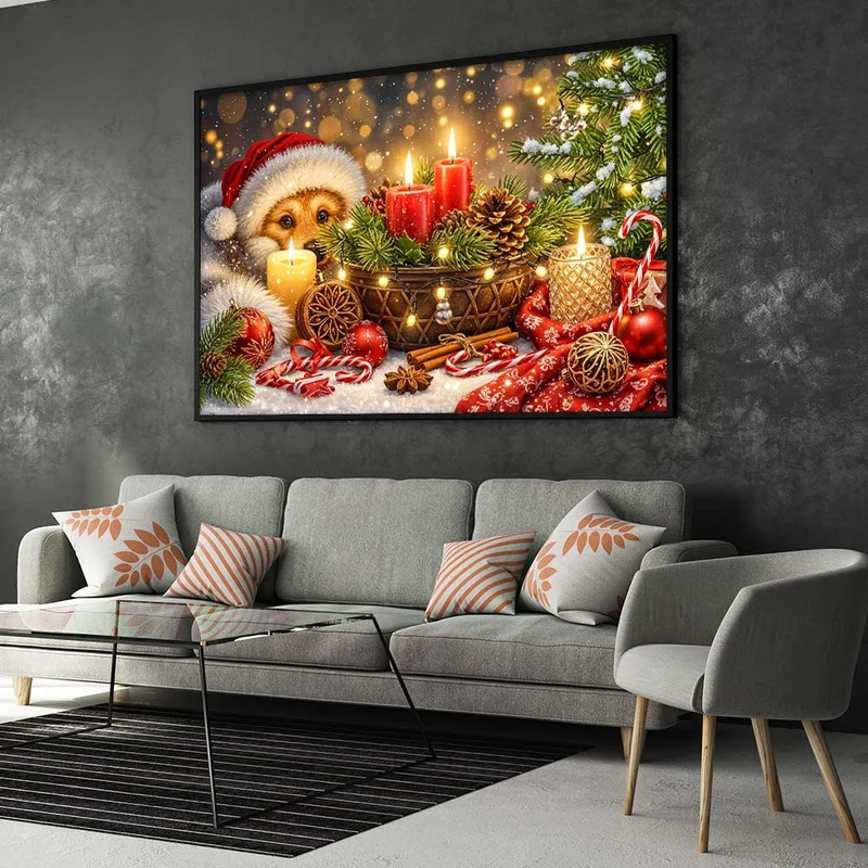 5D Diamond Painting – Lumi – Weihnachtszauber im Kerzenlicht