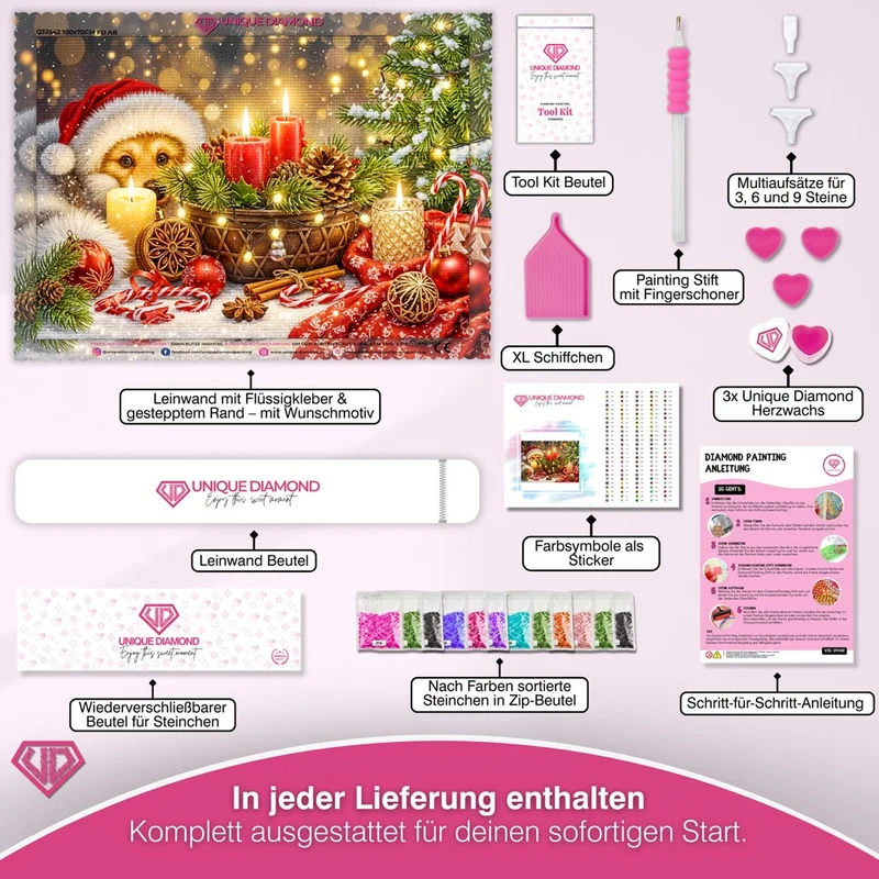 5D Diamond Painting – Lumi – Weihnachtszauber im Kerzenlicht