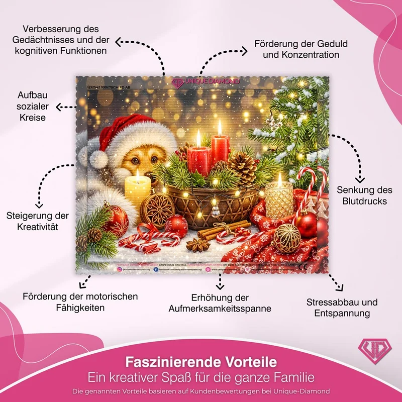 5D Diamond Painting – Lumi – Weihnachtszauber im Kerzenlicht