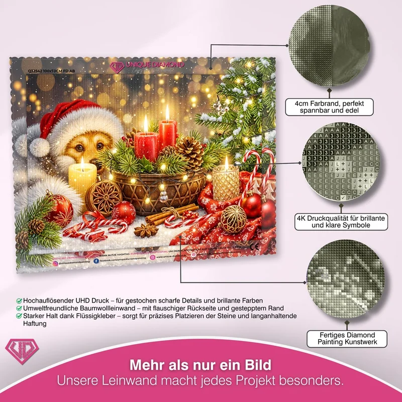 5D Diamond Painting – Lumi – Weihnachtszauber im Kerzenlicht