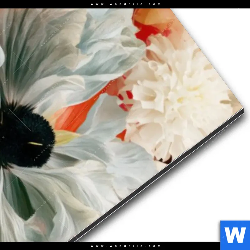 Alu-Dibond Bild | Florale Diva | Schmal