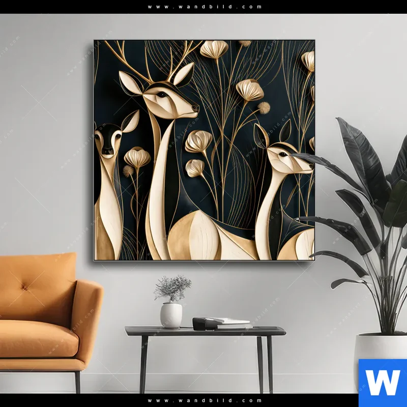 Wechselmotiv | Rehe - Anmut des Waldes | Quadrat