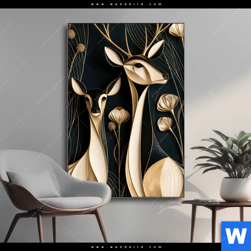 Wechselmotiv | Rehe - Anmut des Waldes | Hochformat
