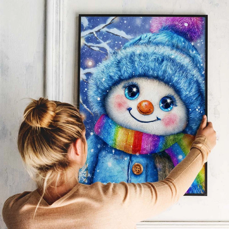 5D Diamond Painting – Schneemann Flocki