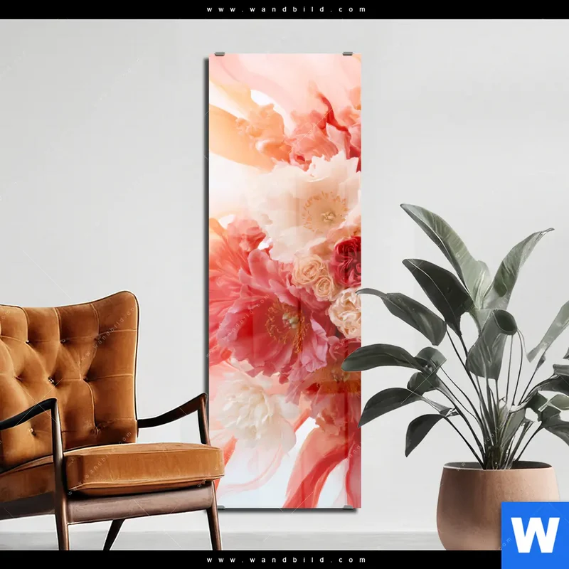 Acrylglasbild | Florale Explosion | Schmal