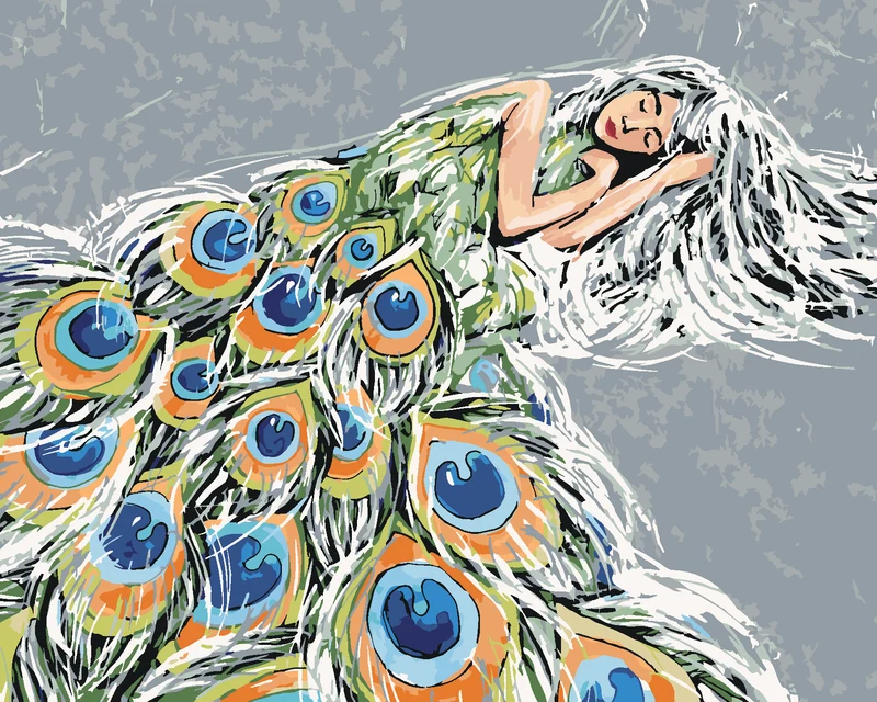 Diamond painting - PFAUENFRAU
