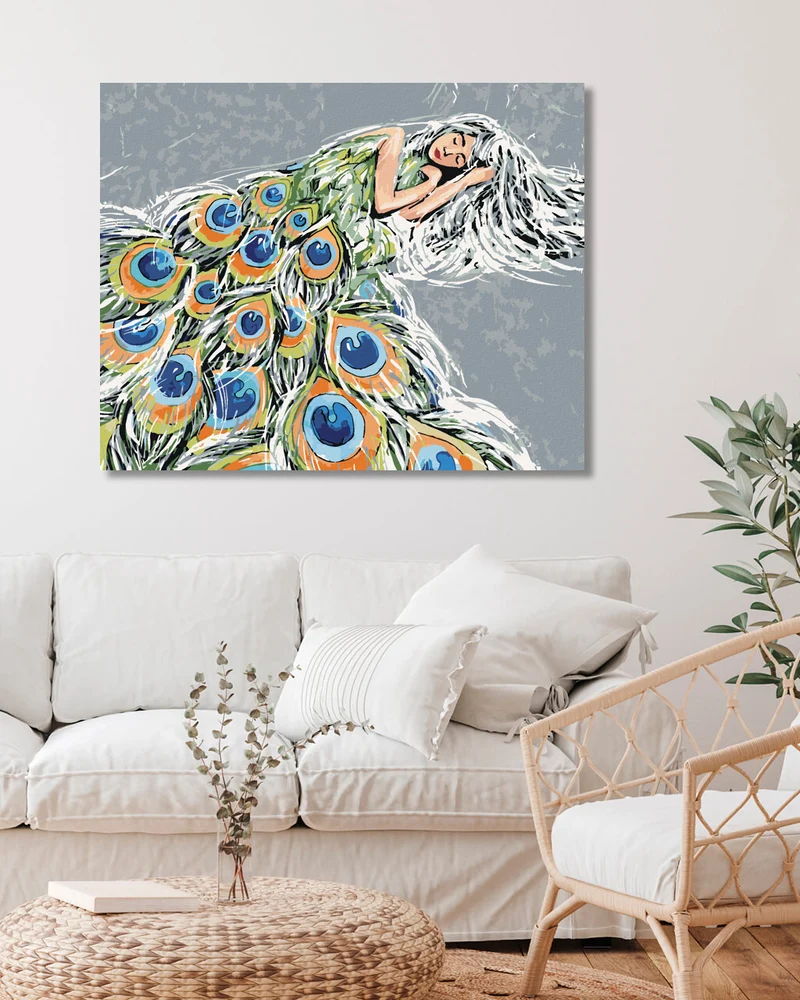 Diamond painting - PFAUENFRAU
