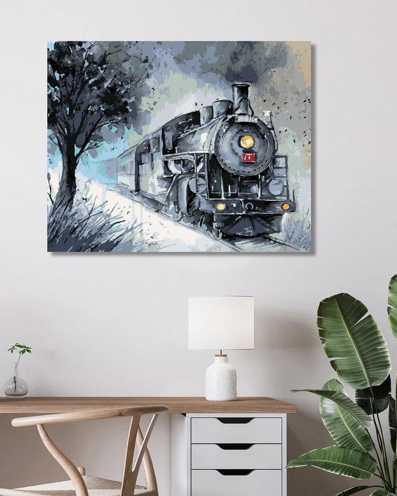 Diamond painting - DAMPFLOKOMOTIVE